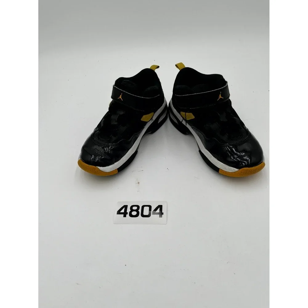Nike Air Jordan Stay Loyal 3 Youth 1Y Basketball Shoe Black Yellow Ochre Sneaker